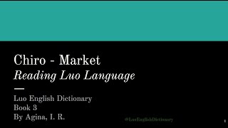 Reading Luo Language - Market vocabulary screenshot 2