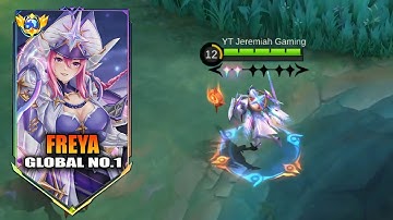 FREYA THE OP HERO IN EXP LANE ( MUST WATCH ) FREYA BEST BUILD 2025 - MLBB