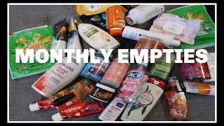 Monthly Empties: Hair Body Skin &amp; Home