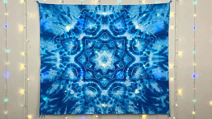 Cách Tie Dye - Tapestry Mandala Tuyết - Hướng dẫn Bước 1 Bước