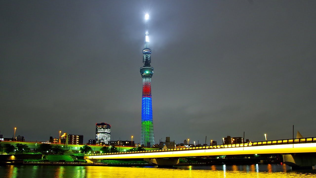 東京スカイツリー ライトアップ パラリンピック スリー アギトス 隅田川 桜橋 雨 News Wacoca Japan People Life Style