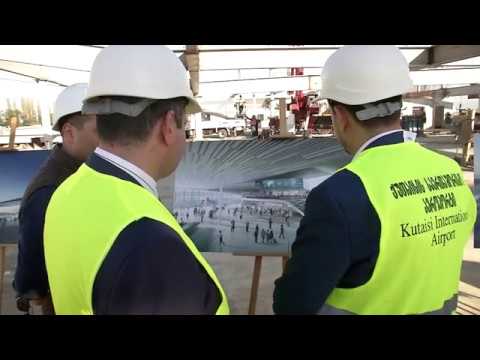 აკაკი საღირაშვილი ქუთაისის აეროპორტში სამშენებლო პროცესს ადგილზე გაეცნო
