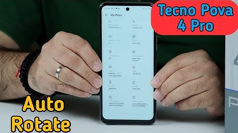 How To Enable Auto Rotate In Tecno Pova 4 Pro,Auto Rotate Screen Enable In Tecno Pova 4 Pro,