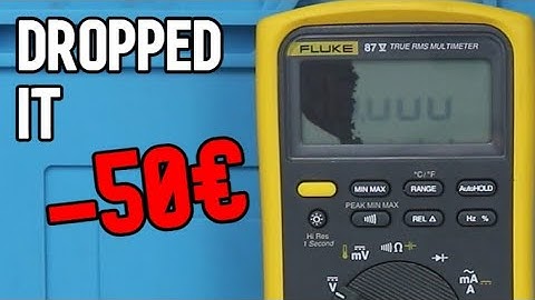 I droped my fluke...