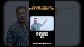 Changes of Tenses in Direct &amp; Indirect Narration #shorts #grammar