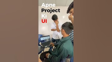 Apne project ki UI aise banaoge toh pakka hackathon jeetoge! 🤩 #hackathon #ui #minivlog #coding