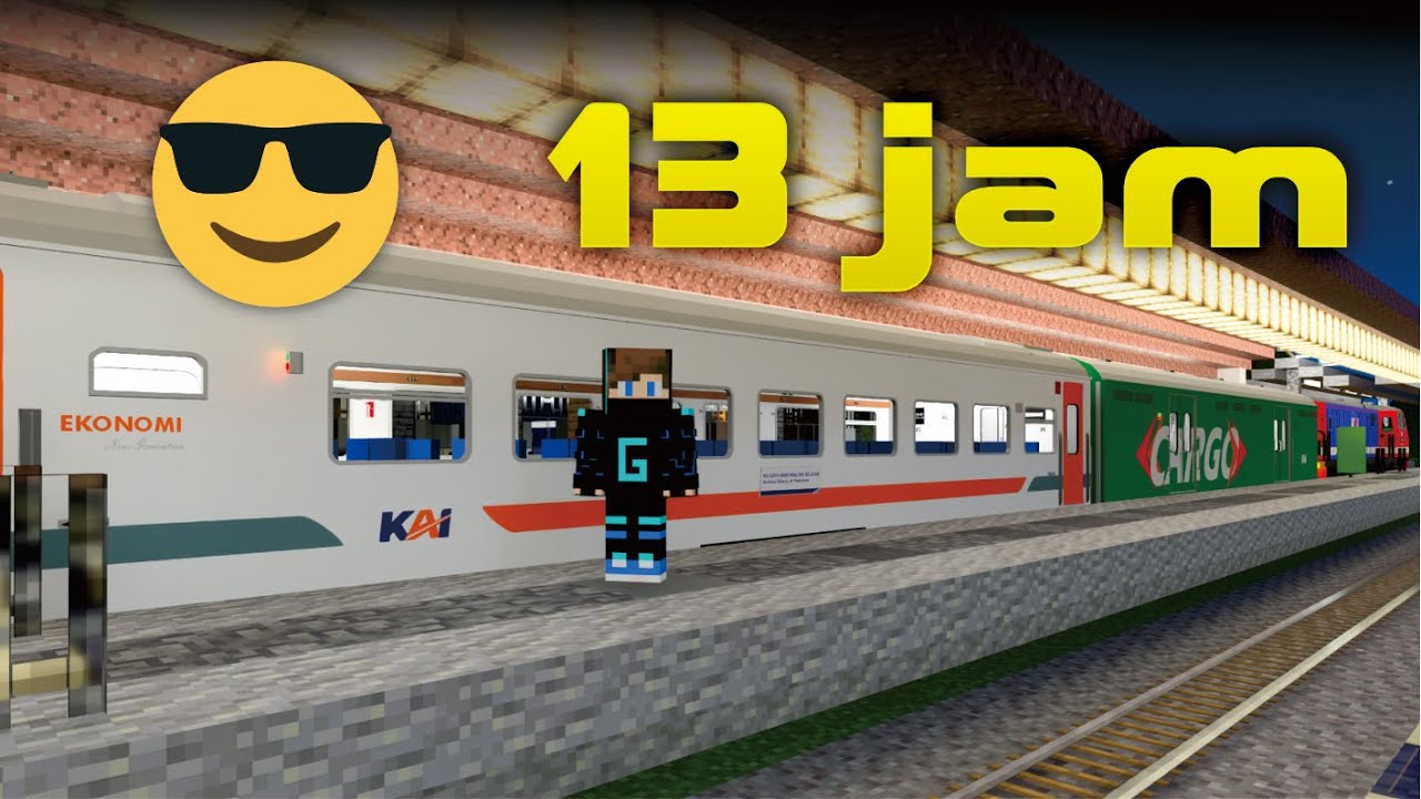 NAIK KERETA SELAMA 13 JAM DI MINECRAFT