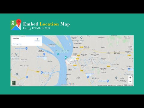 How To Add Google Map On Website Using HTML And CSS I Embed Google Map on Website (Bangla Tutorial)
