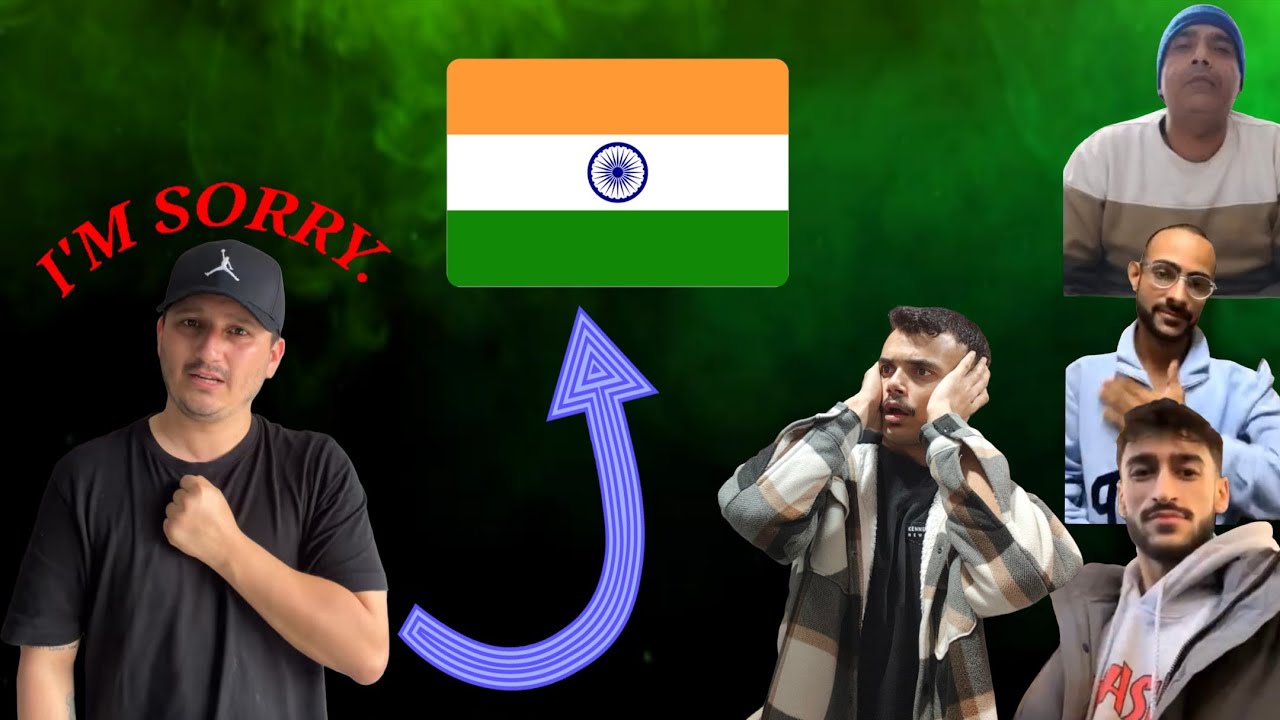 All angry 😡 but him say sorry for india done ✌🏼✌🏼✌🏼😡🚨
