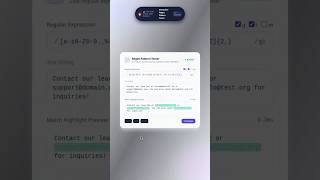 Interactive Regex Pattern Tester in JavaScript & Tailwind CSS | #Shorts