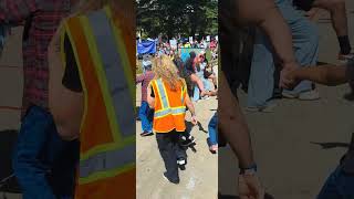 MAGA GETS KICKED OUT OF NO KINGS RALLY #protest #fyp #trending #viral #politics