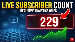 How To See Your Live Subscriber Count On YouTube! (Pc)