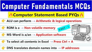 Computer Statement Based PYQs | Most Important Previous Year Questions