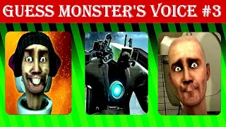 Guess The Voice The Monsters Skibidi Toilet Meme