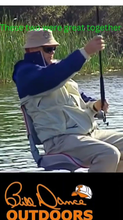 Classic Bill Dance moment with Jerry Reed! #fishing #bass