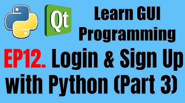 [GUI Programming] EP12. Login & Sign Up with PyQt5 (Part3)