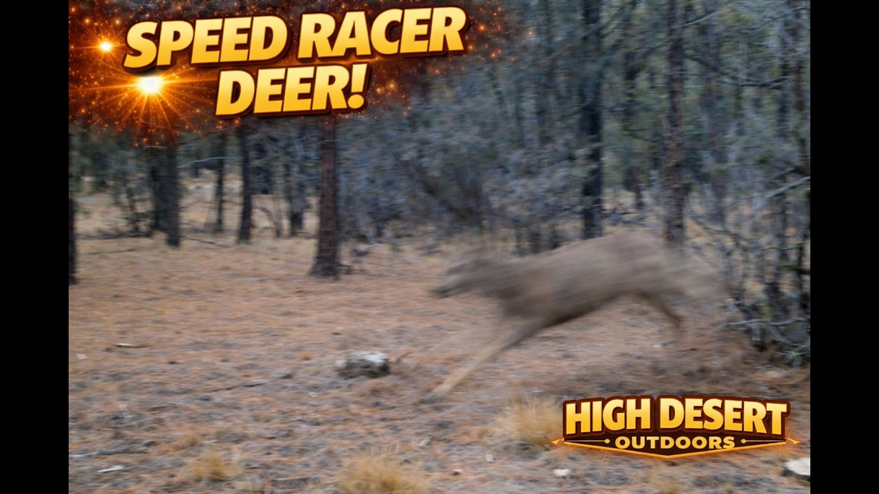 Mule deer racing | Trail Camera - YouTube
