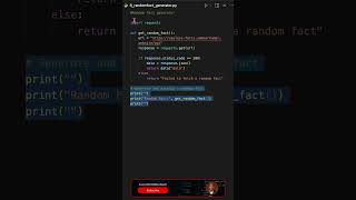 Famous Random Fact Generator  #pythonprogramming #1minutevideo  #pythonprojects #pythontutorials #python Wealth