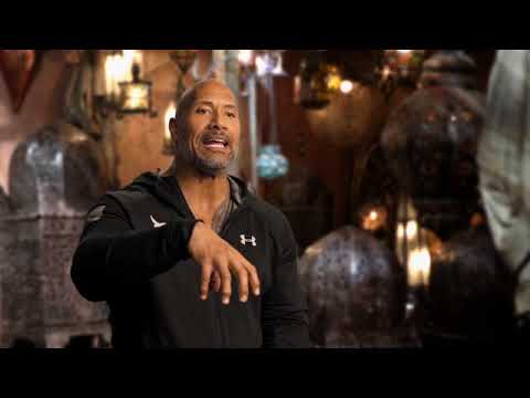 behind the scenes robo en las alturas Dwayne Johnson Jumanji Soundbite (2017)