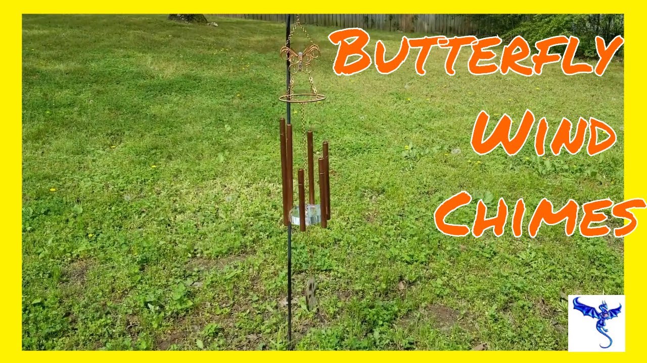 Copper Butterfly Wind Chime - YouTube