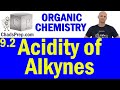 Acidity of Alkynes Quiz