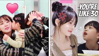 Chaewon Received A Kiss From A Baby And Eunchaes Reaction When A Kid Told Her Agecute And Funny