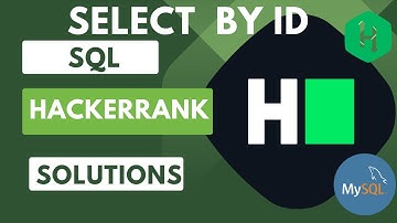 HackerRank SQL Solution |#4 select  by id| SQL|Data Analyst Explorers