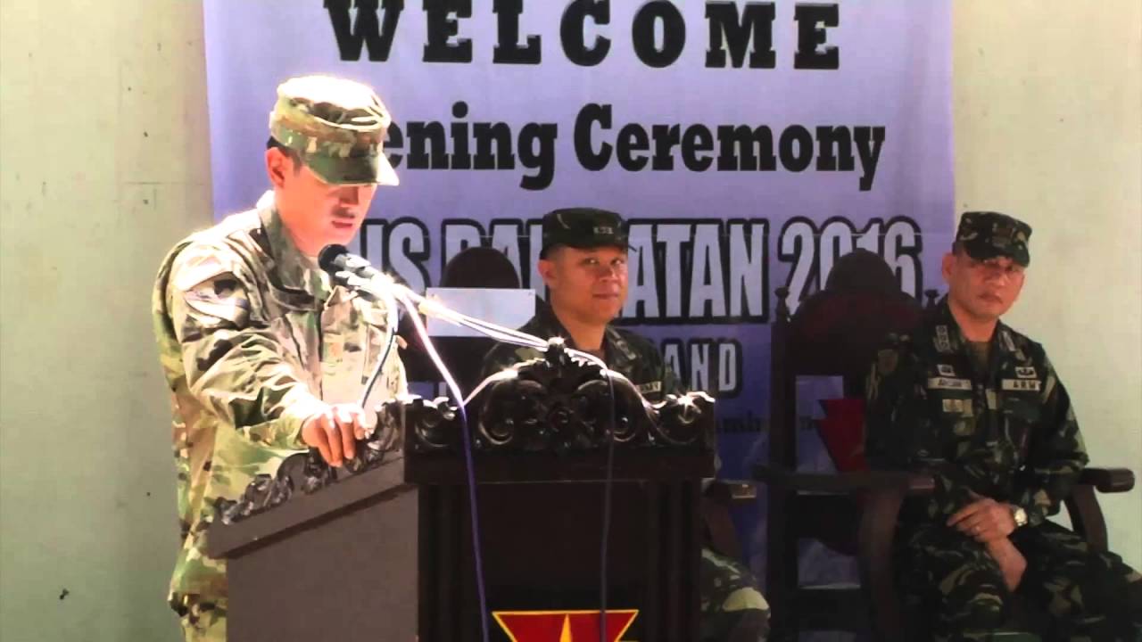 Exercise Balikatan 2016 opening ceremony