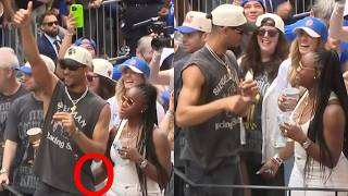 Josh Hart's wife gets revenge for Brunson and gives him a thumbs up at Parade 😂
