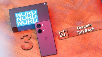 Oneplus Nord 3 Talkback Accessibility Off | How to Disable Talkback Oneplus Nord 3 5G
