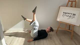 Tabletop Knee Extension with Chest Lift