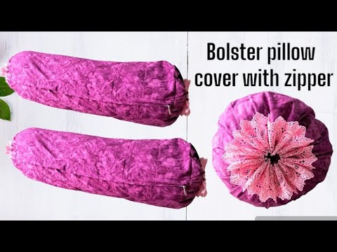 invisible zipper installation on yoga bolster outer cover sewing guide