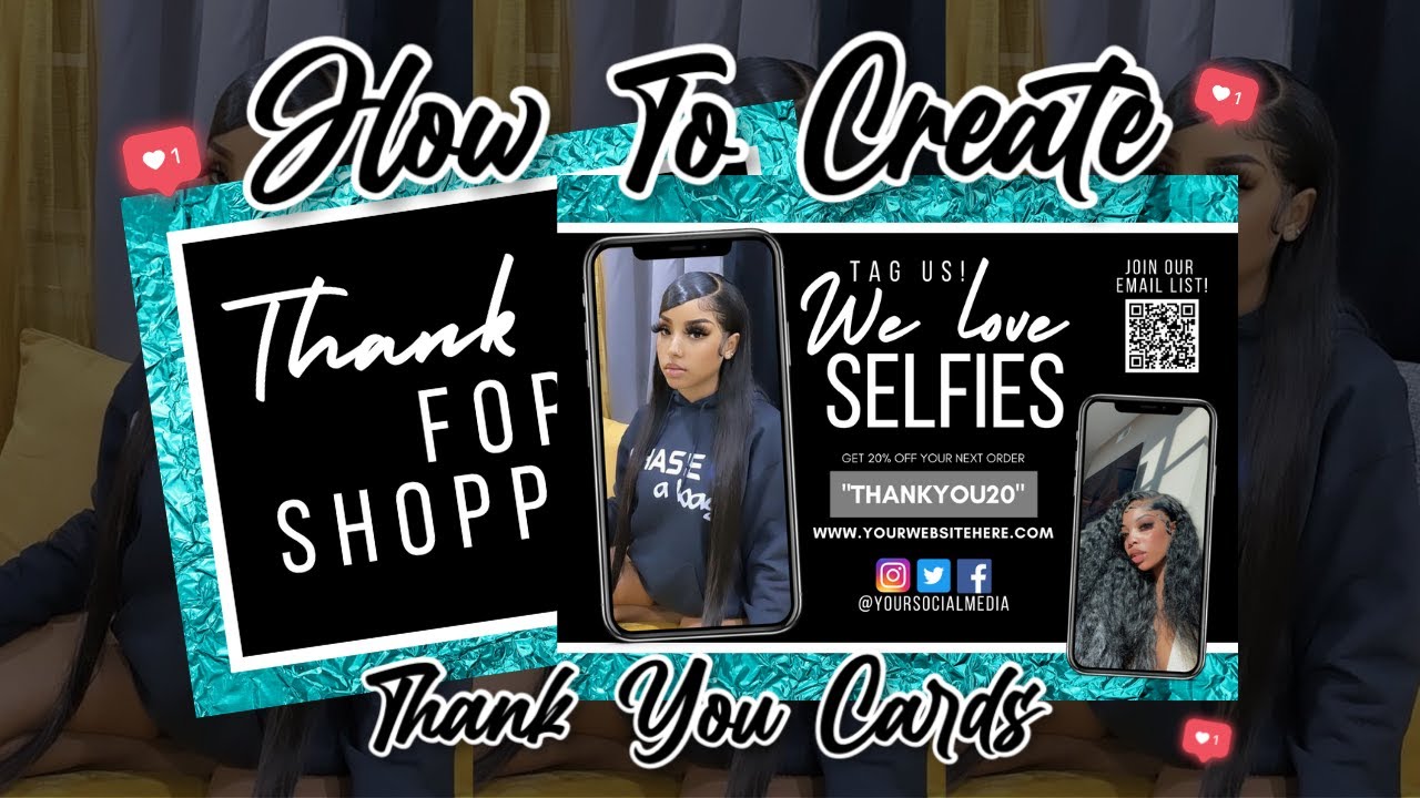 How To Create Thank You Cards On Canva | Easy Step By Step Tutorial ...