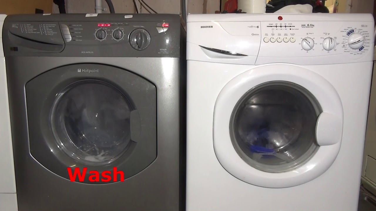 Wash race No.53 Hotpoint Aquarius vs Hoover Nextra Wool wash YouTube