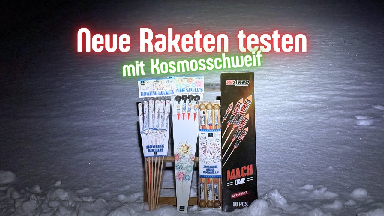 Neue Raketen testen - Magnum Fireworks, Riakeo, ABA, El Gato
