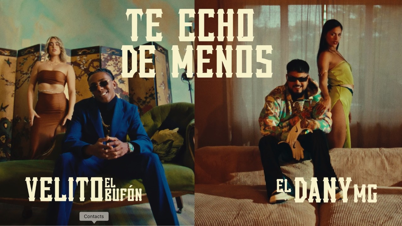 Watch Velito el Bufón, El Dany MG - "Te echo de menos" | Official Video on YouTube Watch Velito el Bufón, El Dany MG - "Te echo de menos" | Official Video on YouTube