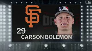 San Francisco Giants Select Carson Bolemon with No. 29 Pick in 2026 MLB Draft