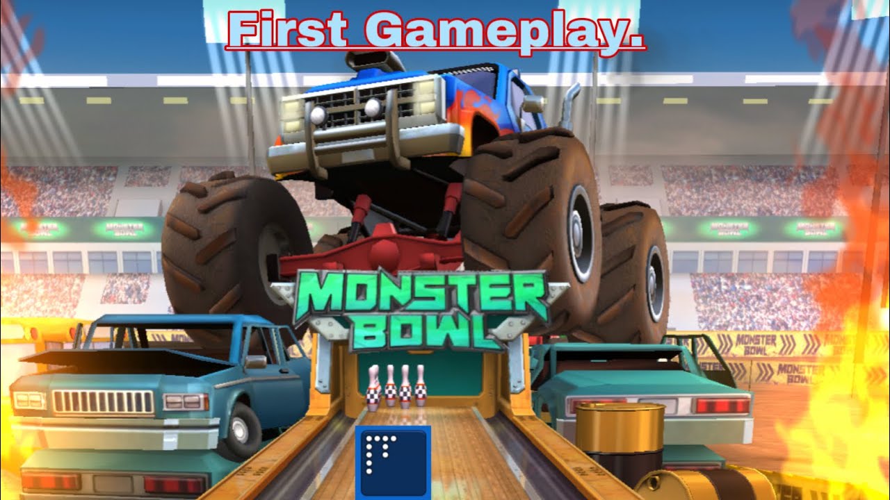 Monster 👿 Bowl New Alley First Gameplay Bowling Crew-3D bowgame - YouTube