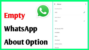 Whatsapp About Blank Kaise Kare | Whatsapp About Empty Kaise Kare