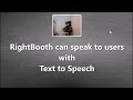 Using Text To Speech in RightBooth