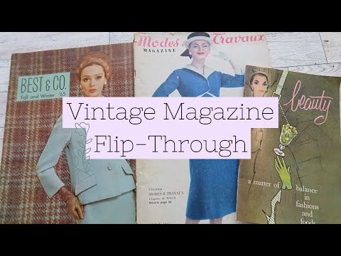 👗 Flip-through of Vintage Magazines & Catalogs From The 1950s