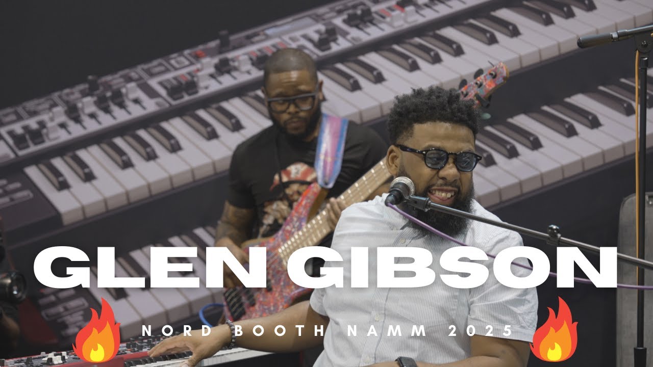 GLEN GIBSON AT NORD BOOTH NAMM 2025