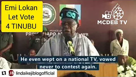 EMI LOKAN. Let VOTE for TINUBU as President 2023