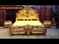 Yt53 maharaja wooden bed with side tables royal furniture design ideas 918192999135  aarsun