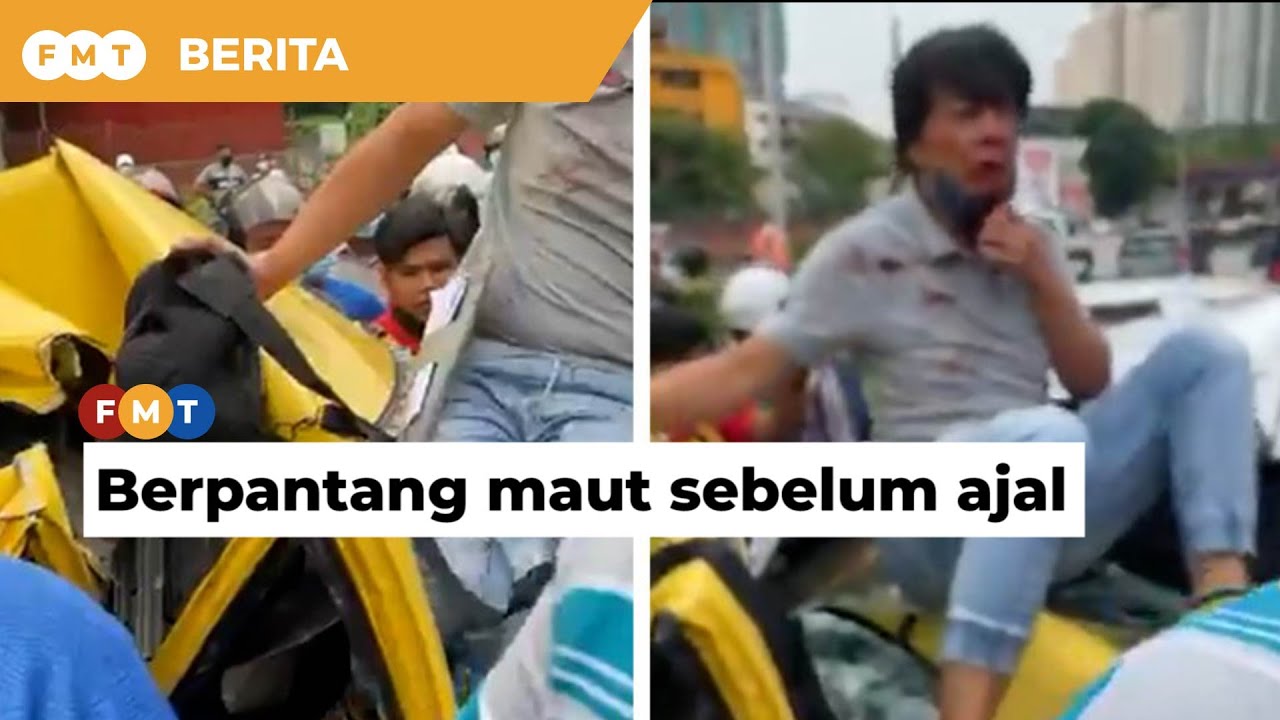 Berpantang Maut Sebelum Ajal Kereta Hancur Pemandu Cedera Ringan Youtube