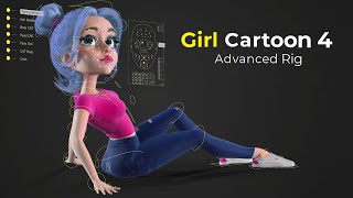Girl Cartoon 4. Advanced Rig and Animation