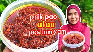 Cara buat prik pao atau pes tom yam thai#วิธีทำพริกเผา