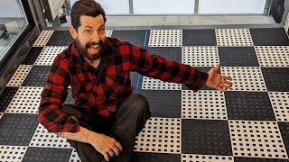 WeatherTech Tile Floor Install in the Pizza Truck