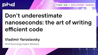 Don't underestimate nanoseconds: the art of writing efficient code