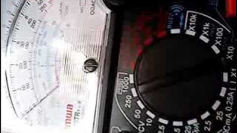 How to Test Light Emitting Diode LED Using Analog Multimeter